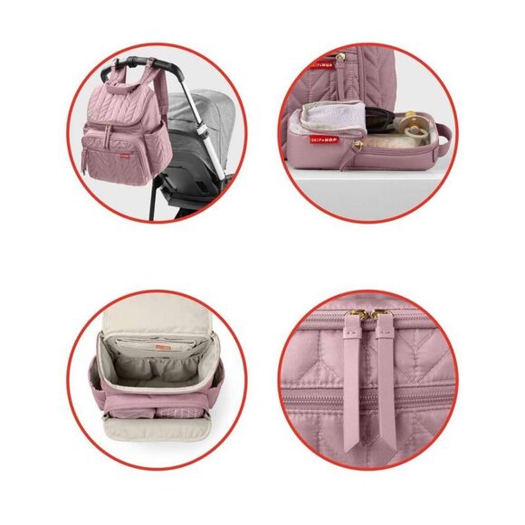 Skip Hop -  Forma Diaper Bag Backpack - Mauve Mauve - Picture 3 of 7